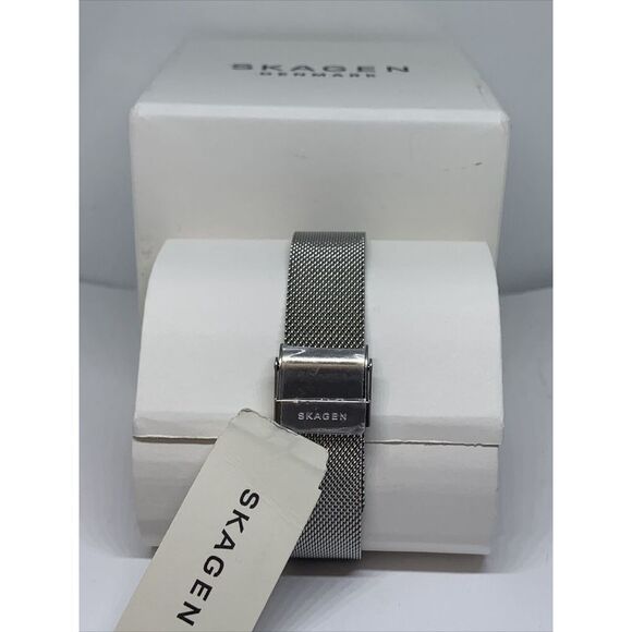 Skagen Riis SKW2912 Women\'s Silver Stainless Steel Mesh Analog Dial Watch AEW105 main image 4